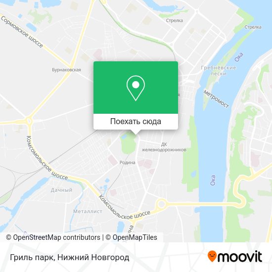 Карта Гриль парк
