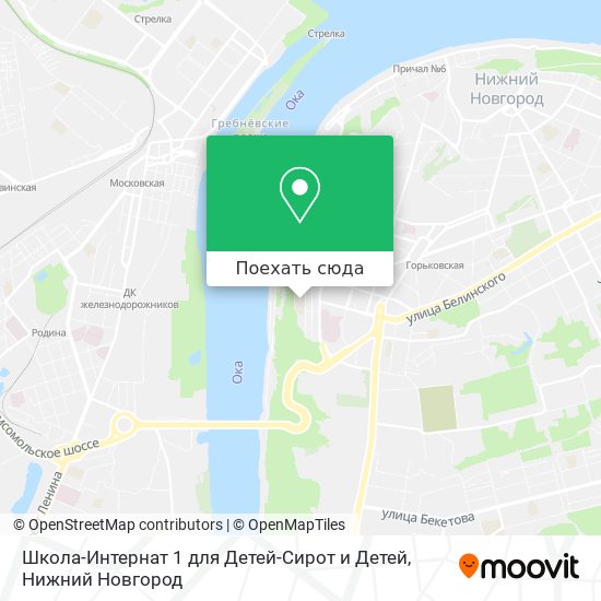 Карта Школа-Интернат 1 для Детей-Сирот и Детей