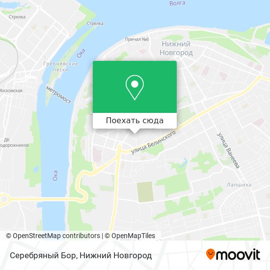 Карта Серебряный Бор