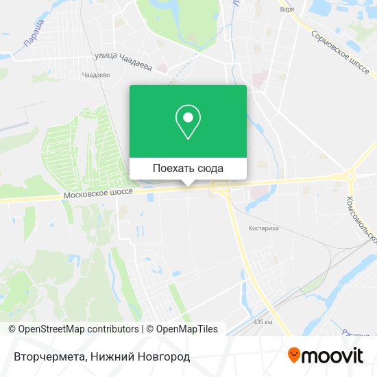 Карта Вторчермета