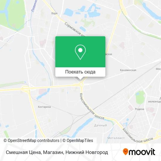 Карта Смешная Цена, Магазин