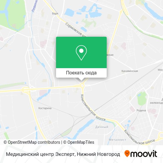 Карта Медицинский центр Эксперт