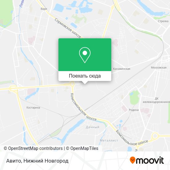 Карта Авито