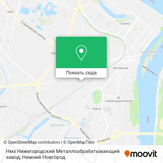 Карта Нмз Нижегородский Металлообрабатывающий завод