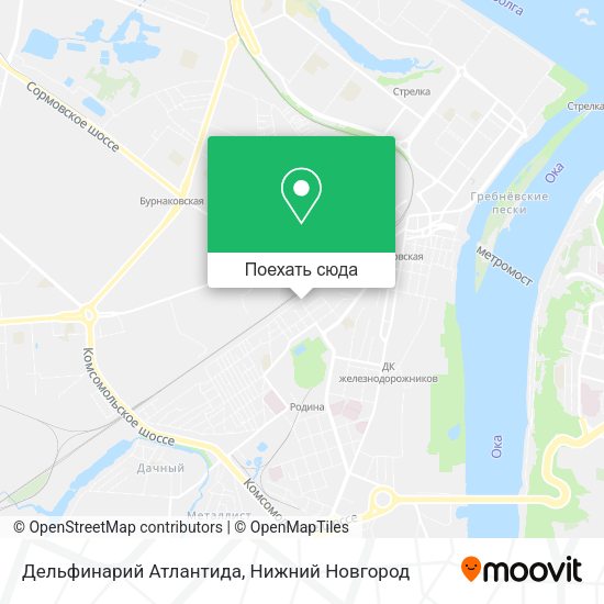 Карта Дельфинарий Атлантида