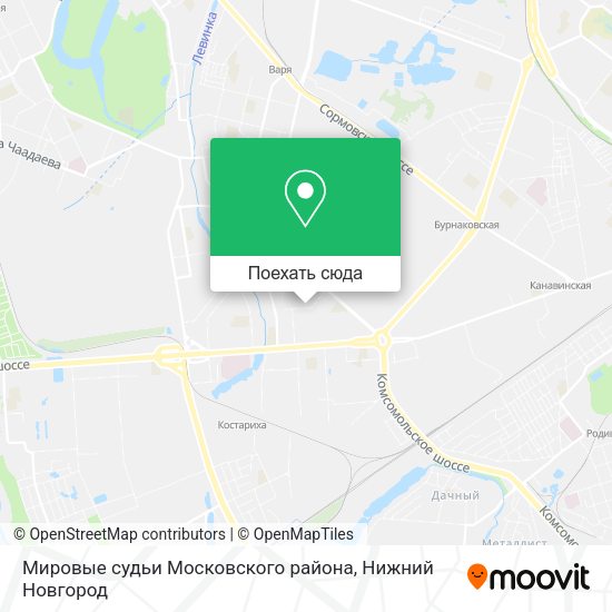 Карта Мировые судьи Московского района