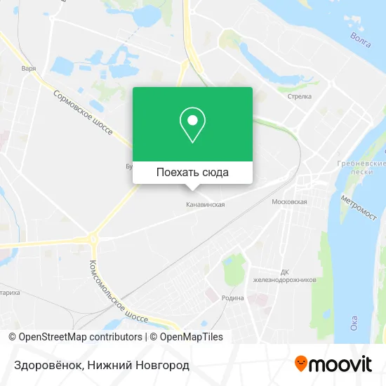 Карта Здоровёнок