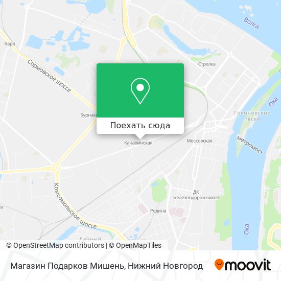 Карта Магазин Подарков Мишень