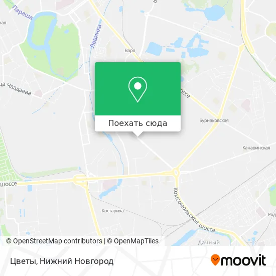 Карта Цветы
