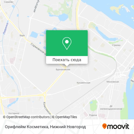 Карта Орифлейм Косметика