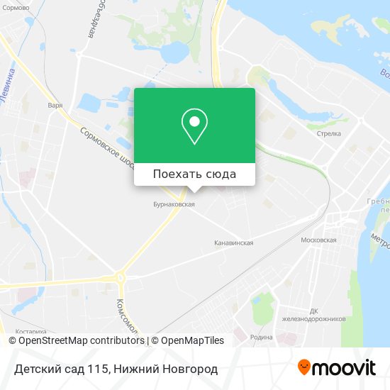 Карта Детский сад 115