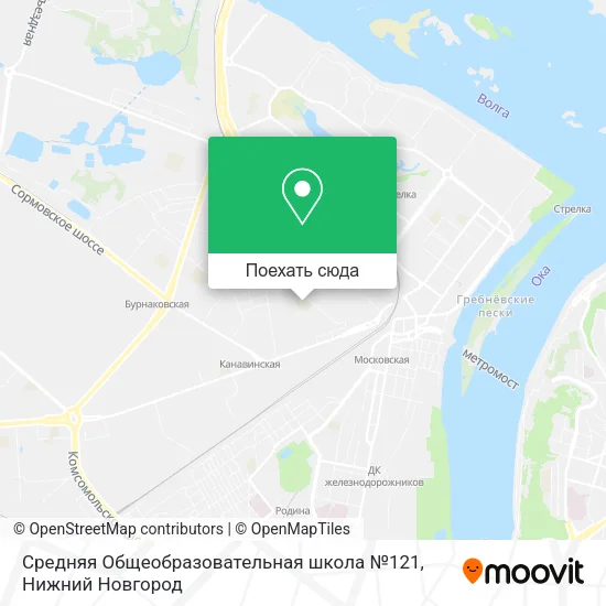 Карта Средняя Общеобразовательная школа №121