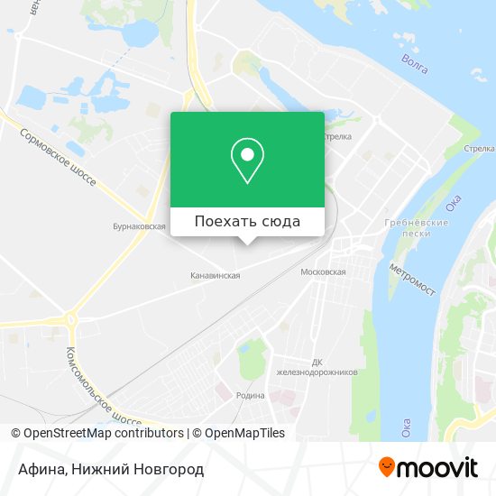 Карта Афина