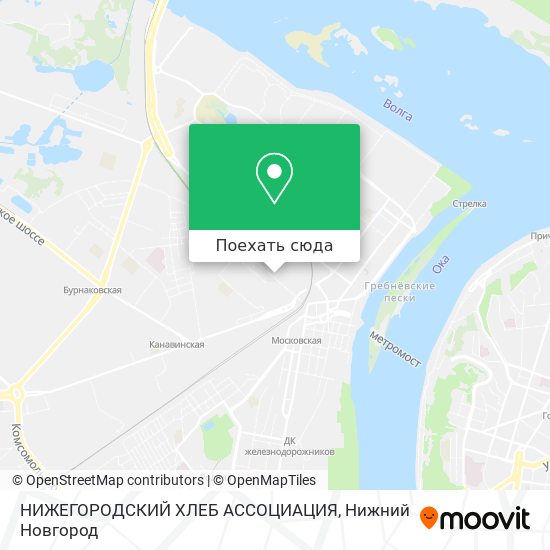 Карта НИЖЕГОРОДСКИЙ ХЛЕБ АССОЦИАЦИЯ