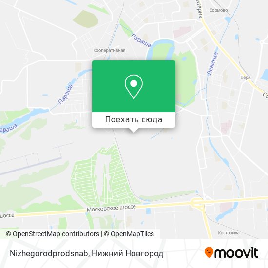 Карта Nizhegorodprodsnab