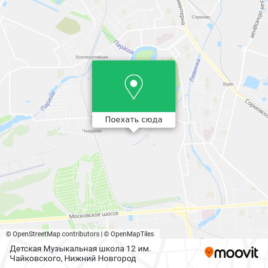 Карта Детская Музыкальная школа 12 им. Чайковского