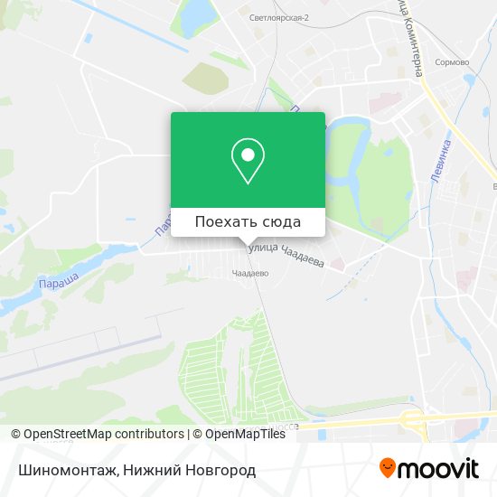 Карта Шиномонтаж