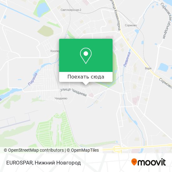 Карта EUROSPAR