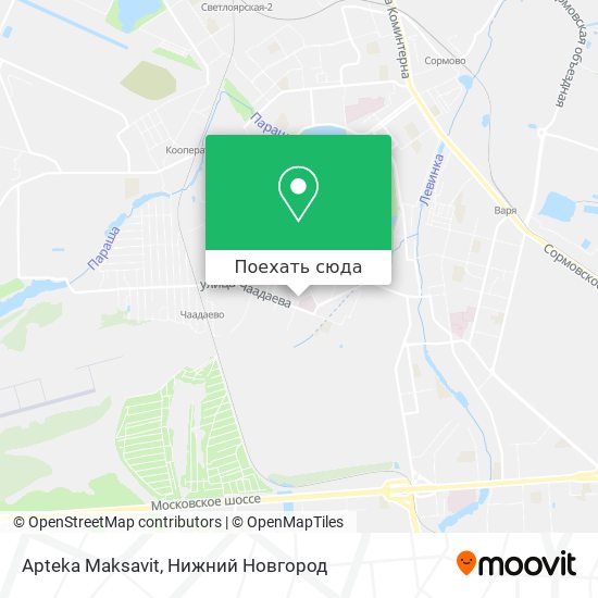 Карта Apteka Maksavit