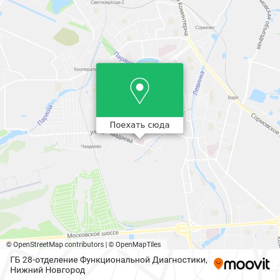 Карта ГБ 28-отделение Функциональной Диагностики