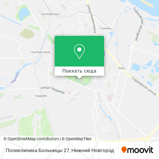 Карта Поликлиника Больницы 27