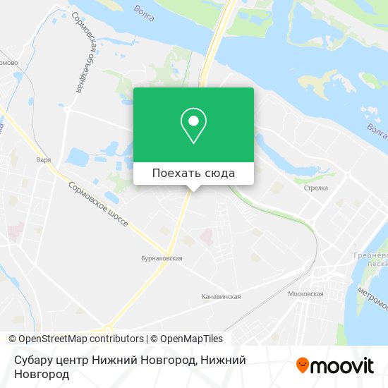 Карта Субару центр Нижний Новгород