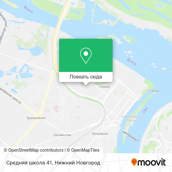 Карта Средняя школа 41