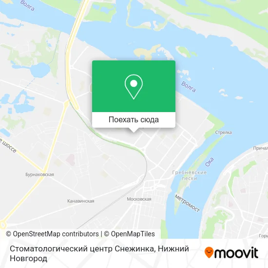 Карта Стоматологический центр Снежинка