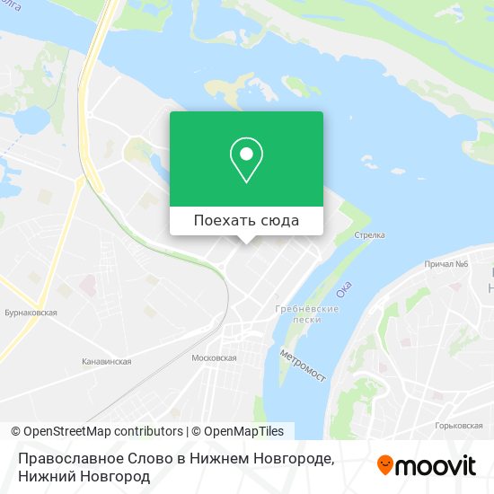 Карта Православное Слово в Нижнем Новгороде