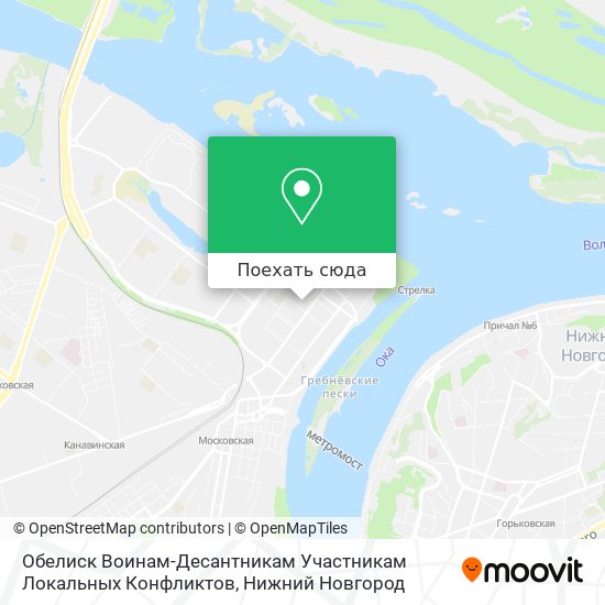 Карта Обелиск Воинам-Десантникам Участникам Локальных Конфликтов