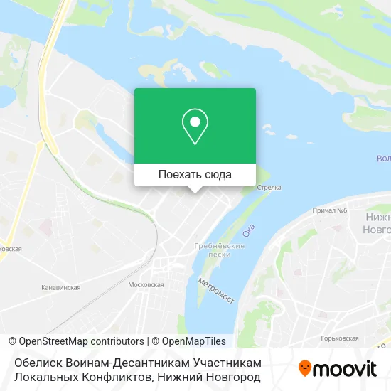 Карта Обелиск Воинам-Десантникам Участникам Локальных Конфликтов