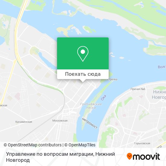 Карта Управление по вопросам миграции