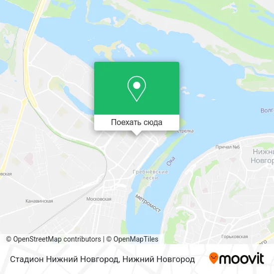Карта Стадион Нижний Новгород