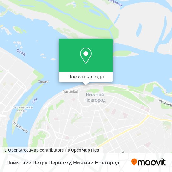 Карта Памятник Петру Первому