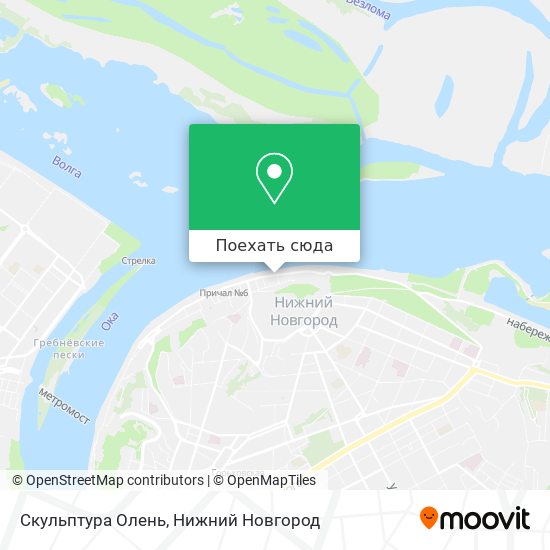 Карта Скульптура Олень