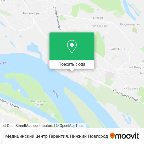 Карта Медицинский центр Гарантия