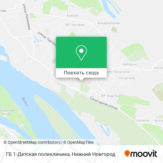 Карта ГБ 1-Детская поликлиника