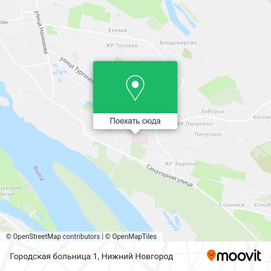 Карта Городская больница 1