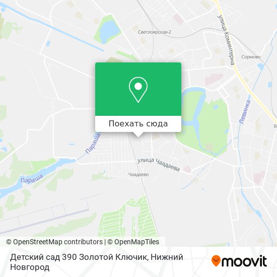 Карта Детский сад 390 Золотой Ключик