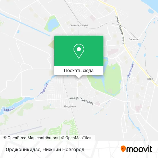 Карта Орджоникидзе
