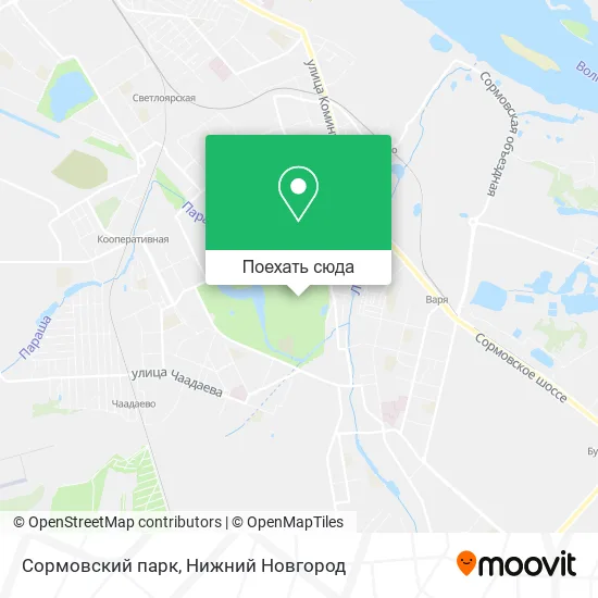 Карта Сормовский парк