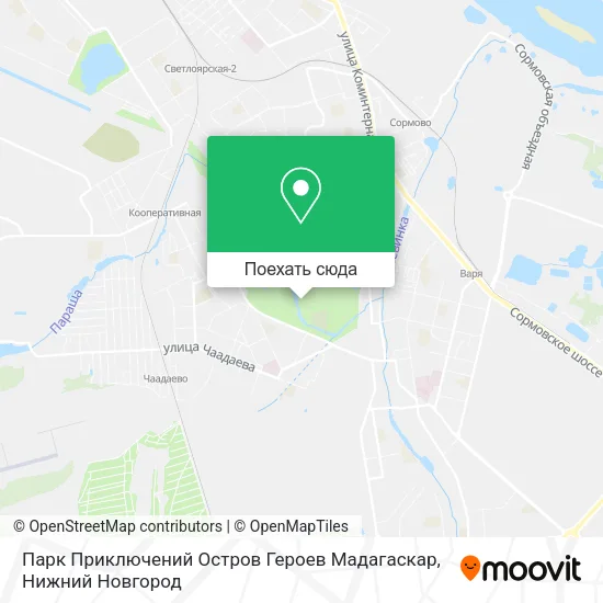 Карта Парк Приключений Остров Героев Мадагаскар
