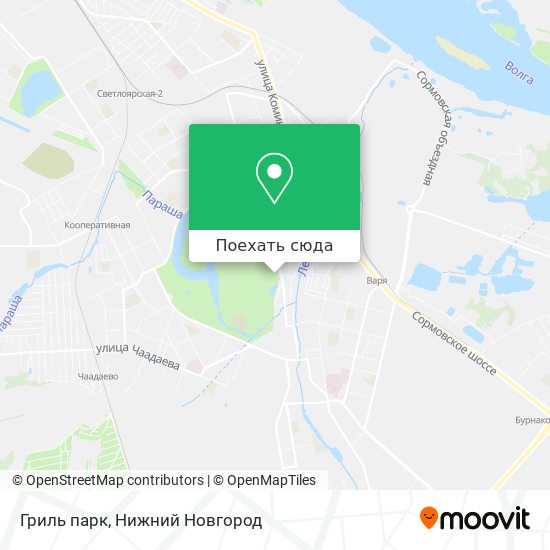 Карта Гриль парк