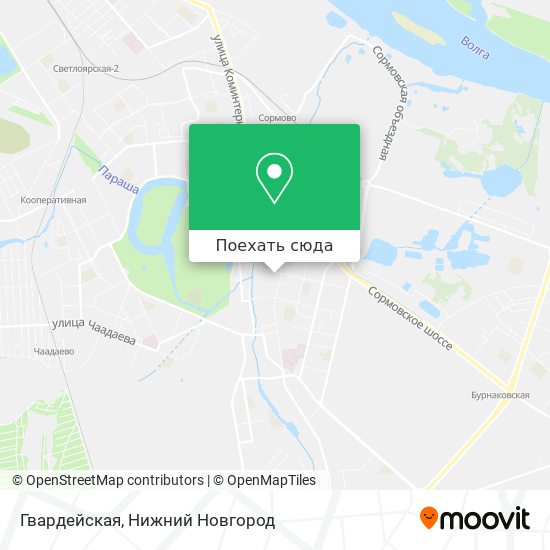 Карта Гвардейская