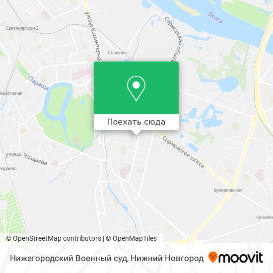 Карта Нижегородский Военный суд