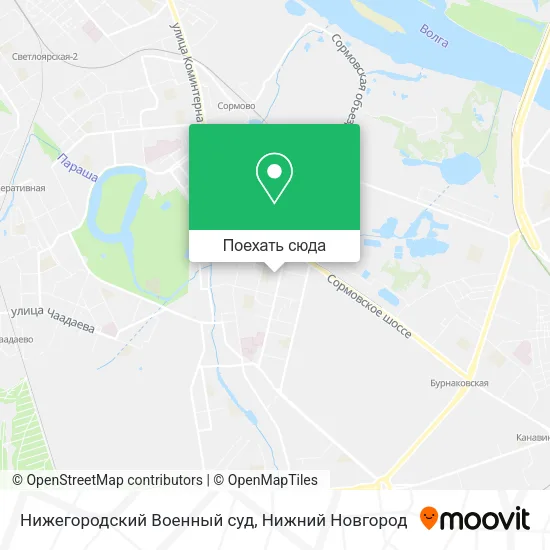 Карта Нижегородский Военный суд