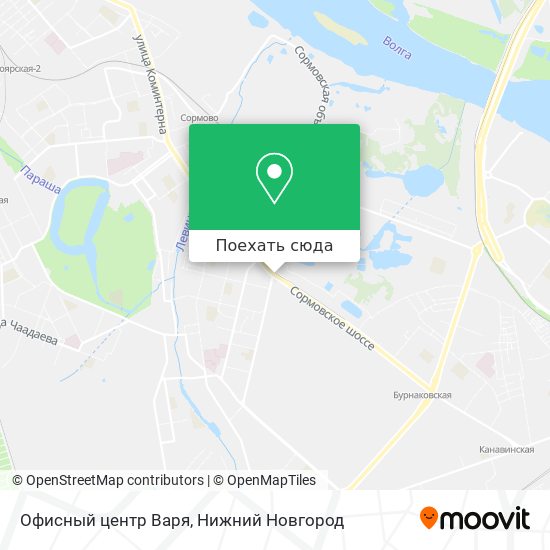 Карта Офисный центр Варя