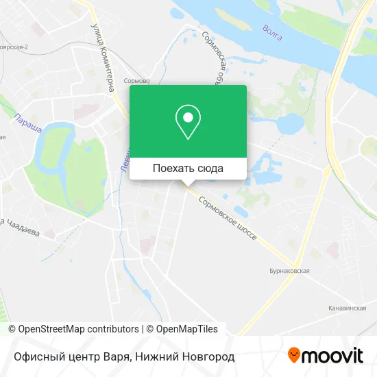 Карта Офисный центр Варя