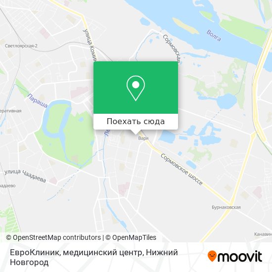 Карта ЕвроКлиник, медицинский центр
