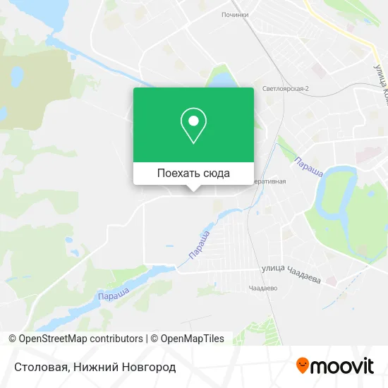 Карта Столовая